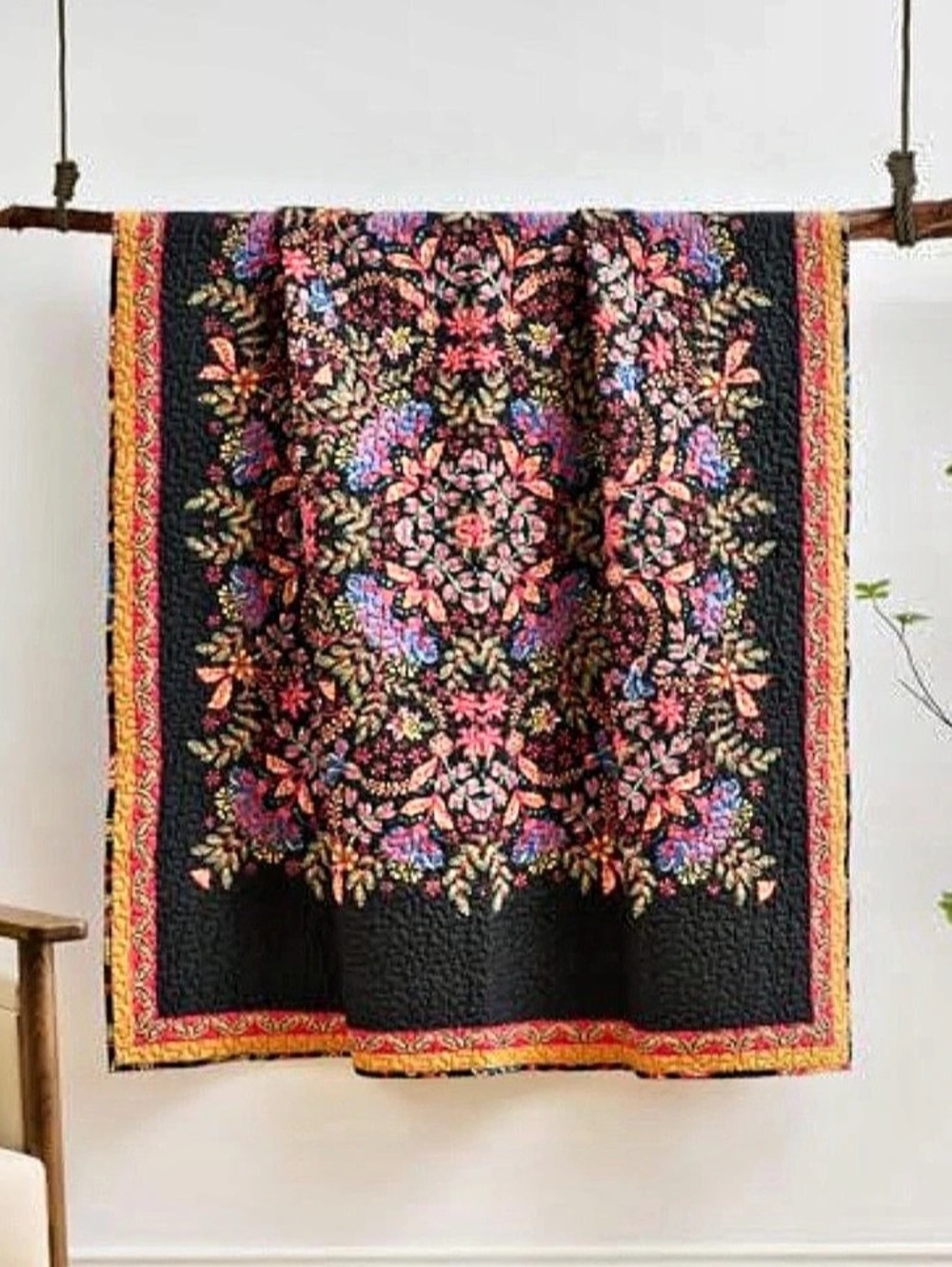 Greenland Home Fashions Grace Traditional Farmhouse Floral Throw Grace Floral